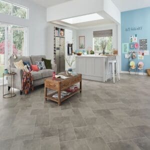 Alternative view of Karndean Knight Tile Grey Riven Slate