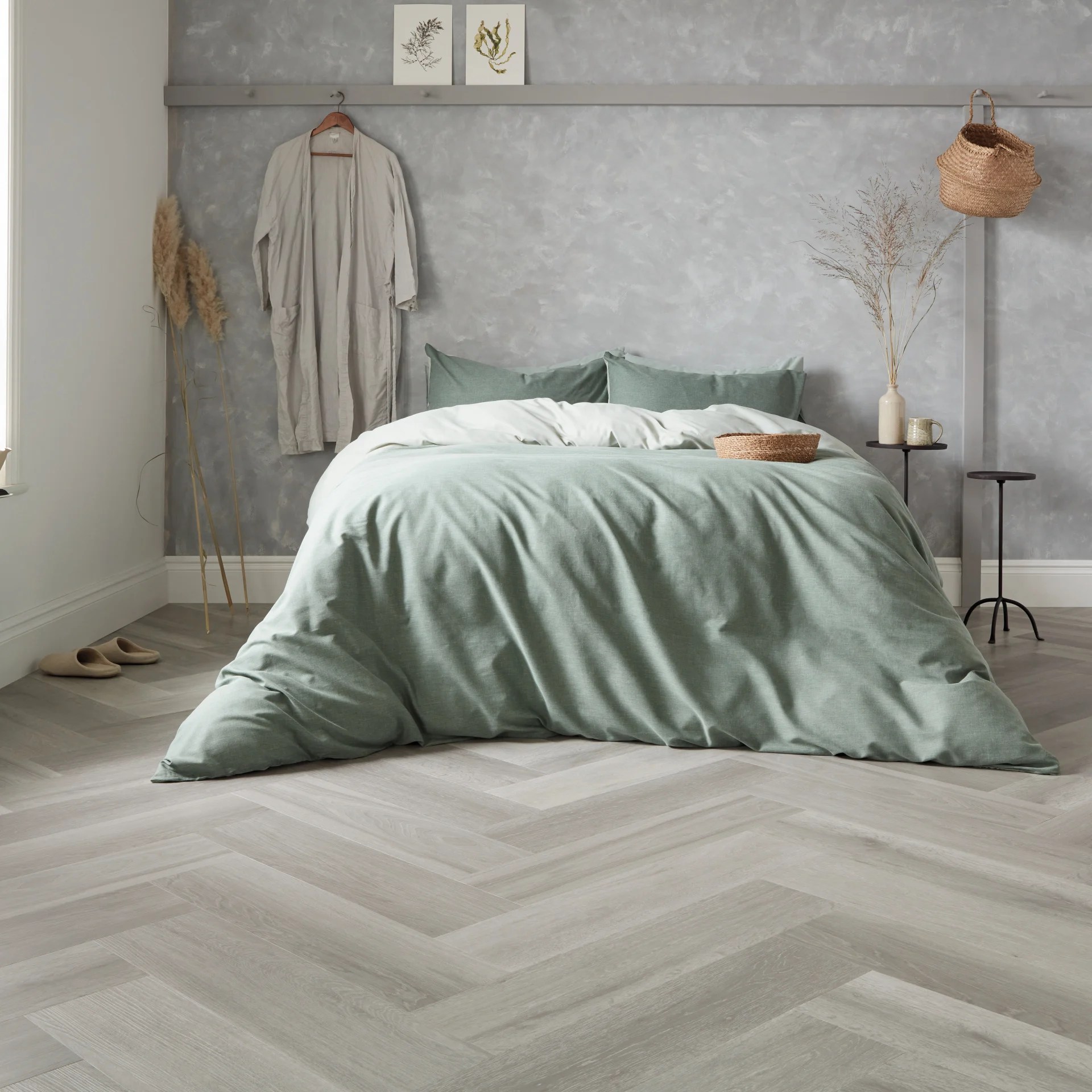 Karndean Van Gogh Texas Grey Ash Herringbone - Image 2