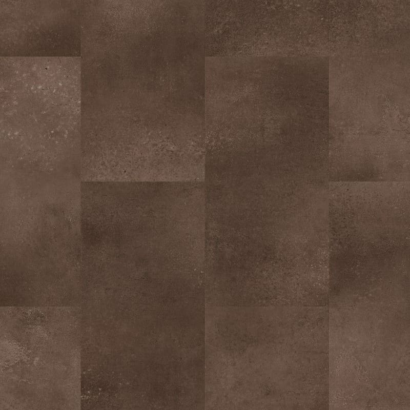 Quick-Step Alpha Oro Cinnamon Rock luxury vinyl flooring in rich brown stone effect pattern