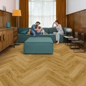 Children's bedroom with Quick-Step Alpha Ciro Botanic Smoked Oak flooring showing durability in family spaces