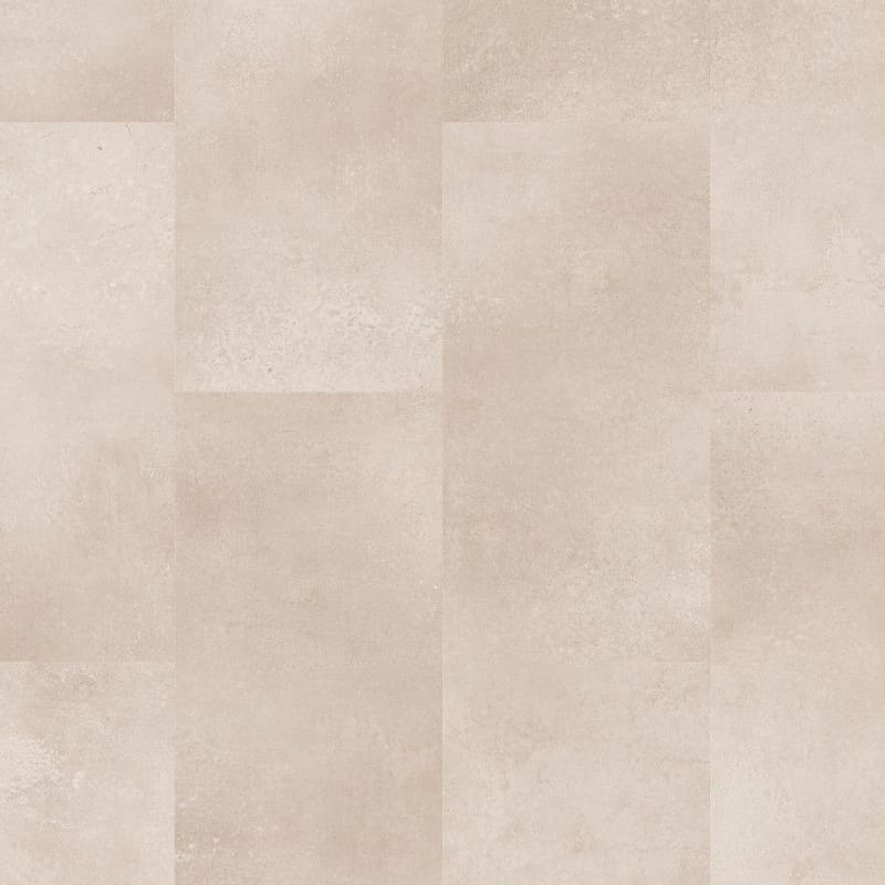 Quick-Step Alpha Oro Coral Rock vinyl flooring in full room view showing tile pattern
