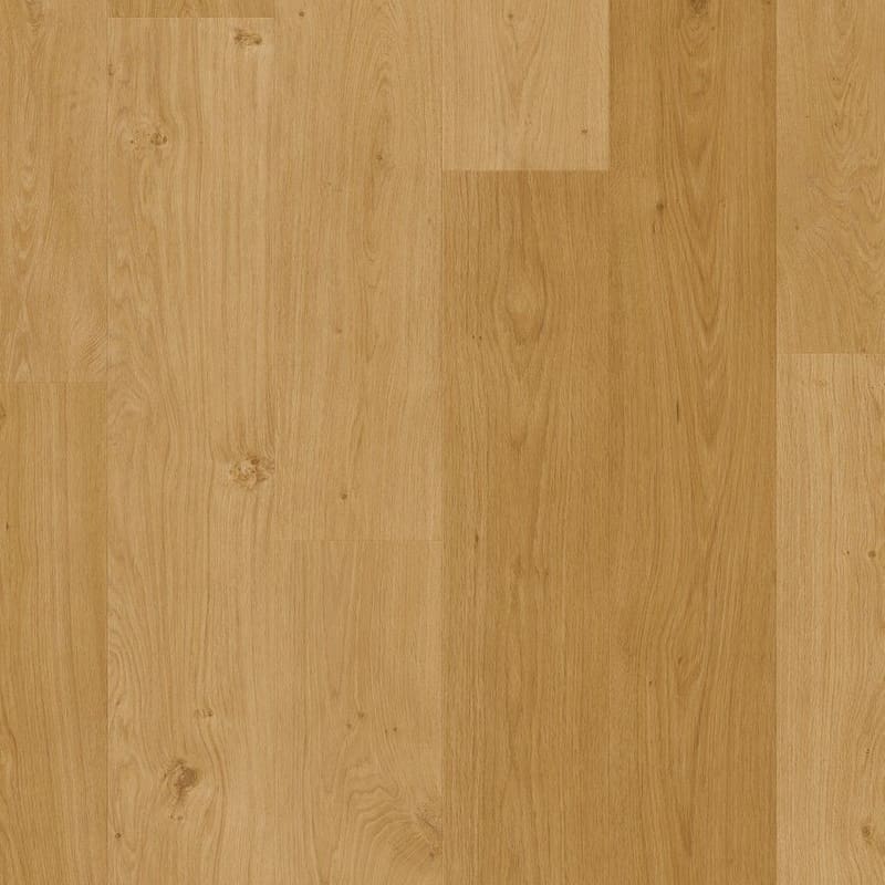 Close-up detail of Quick-Step Alpha Blos Coast Oak Honey vinyl flooring showing natural wood grain pattern