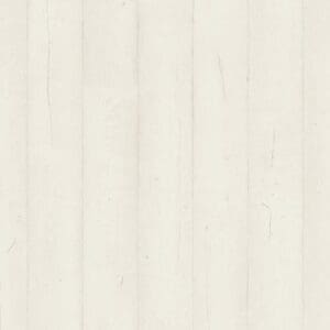 Full view of white painted oak laminate flooring showing plank pattern