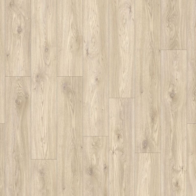 Moduleo Roots Sierra Oak 58226 luxury vinyl flooring showing light beige wood-effect planks with natural grain patterns and knots