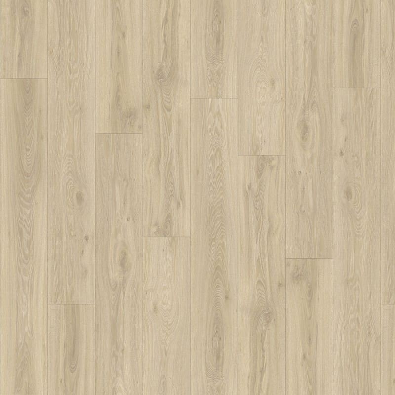 Moduleo Roots Blackjack Oak 22215 luxury vinyl flooring showing light beige oak planks with natural grain patterns and knots