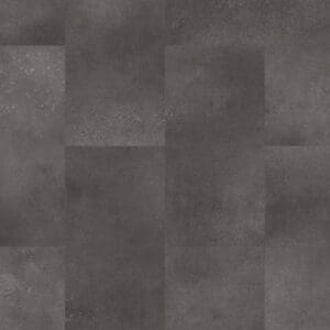Quick-Step Alpha Oro Volcanic Rock luxury vinyl tiles in dark grey with authentic stone texture