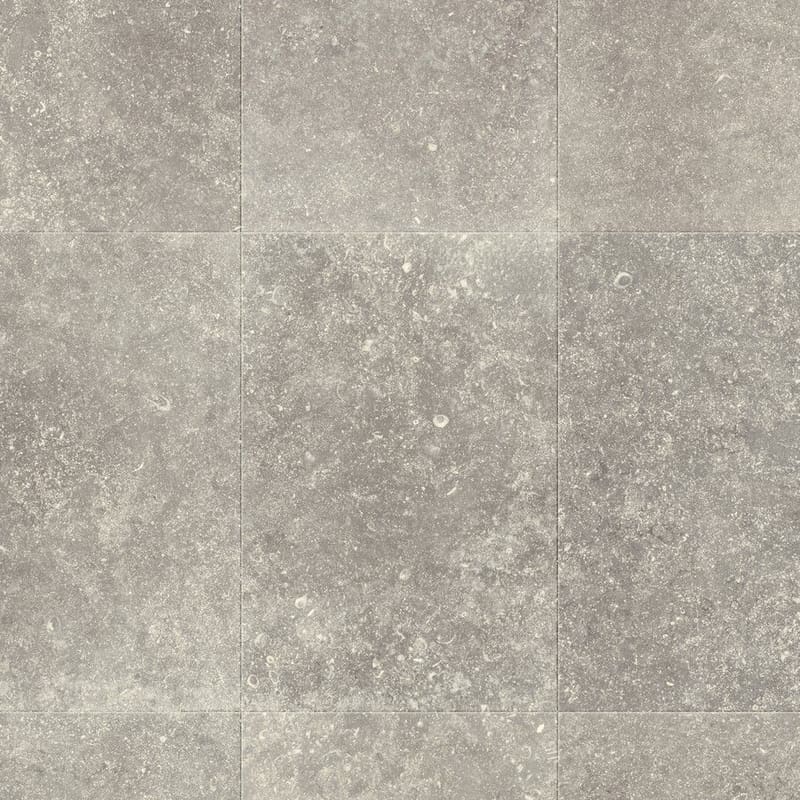 Full view of Dusky Bluestone laminate flooring showing tile pattern and color variation