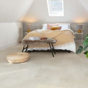 Close-up of Sandstone Concrete flooring texture showing subtle variations