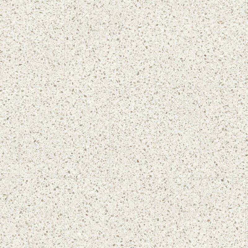 Close-up view of Moduleo Roots Lugano Terrazzo Tile 46210 displaying the detailed terrazzo pattern with fine speckles
