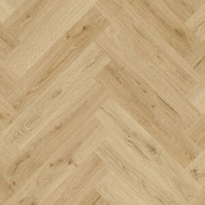 Quick-Step Alpha Ciro Botanic Beige Herringbone flooring in kitchen with people preparing strawberries
