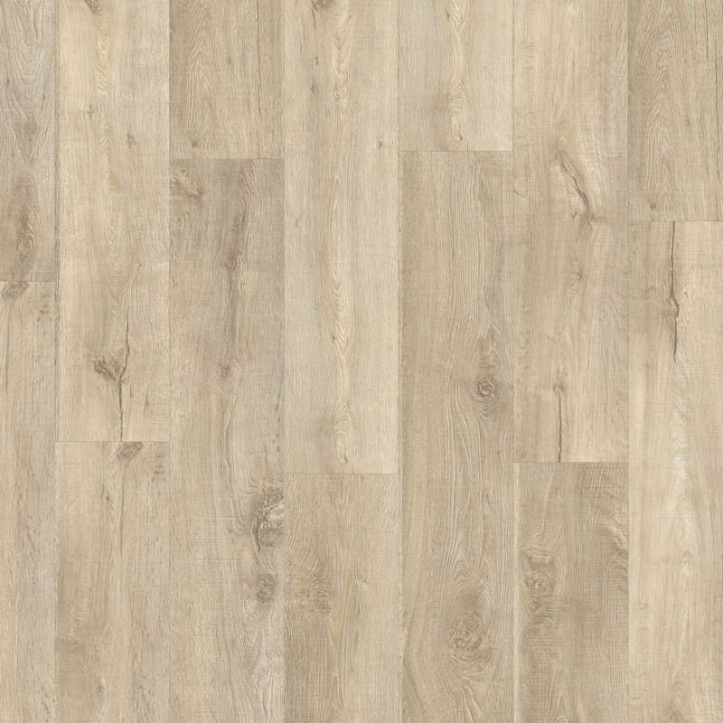 Moduleo Roots Nashville Oak luxury vinyl flooring showing light oak planks with natural knots and grain patterns
