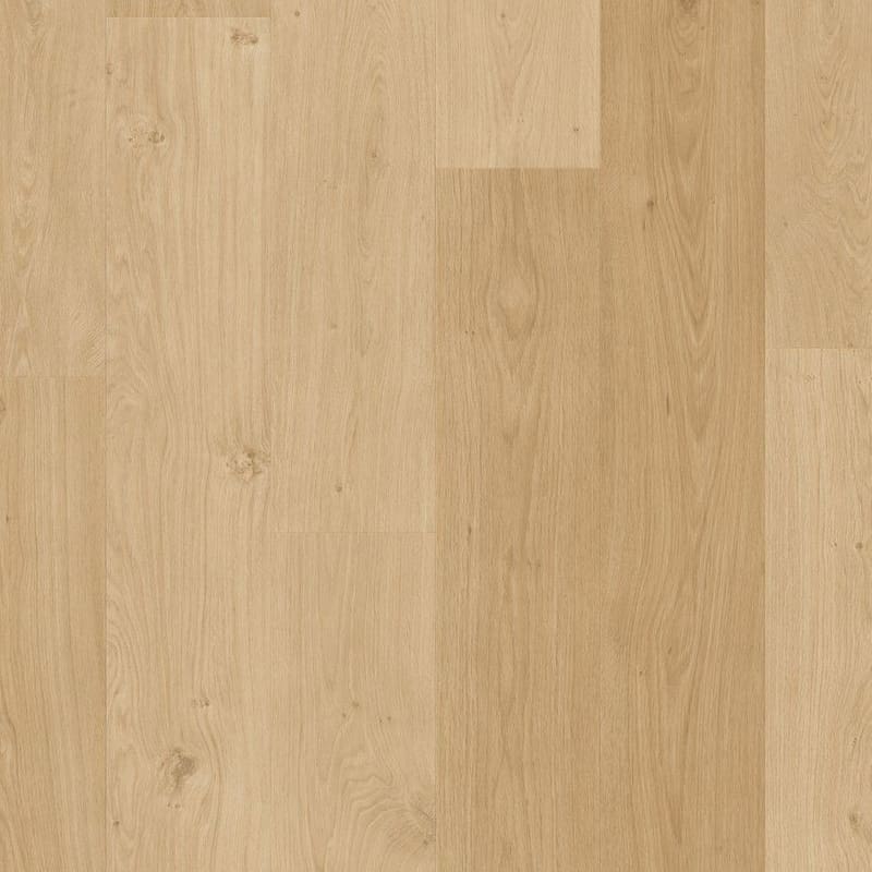 Full plank view of Coast Oak Beige flooring showing complete pattern and color variation