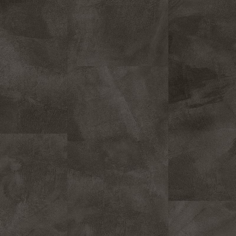 Quick-Step Alpha Illume Soft Graphite vinyl flooring close-up showing detailed texture and rich graphite tone