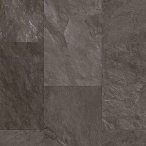 Close-up of Quick-Step Muse Grey Slate Laminate flooring showing detailed texture and pattern