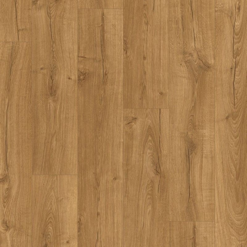 Quick-Step Impressive Classic Oak Natural laminate flooring sample showing authentic wood grain pattern