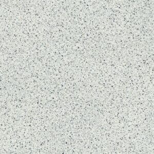 Close-up view of Moduleo Roots Lugano Terrazzo Effect luxury vinyl tile showing detailed terrazzo pattern with multi-colored aggregate pieces