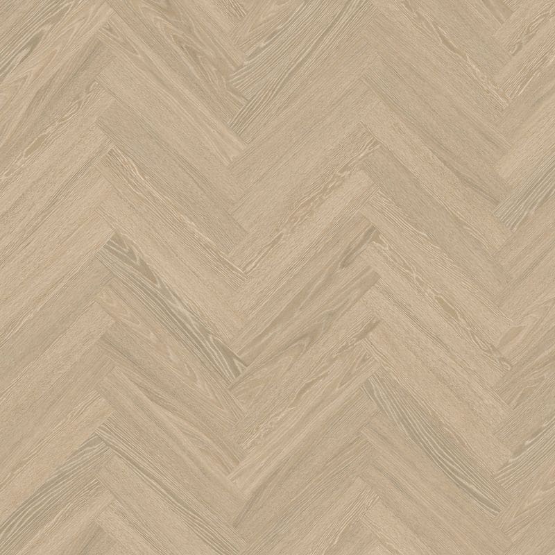 Dolce prime herringbone pattern oak flooring in light beige