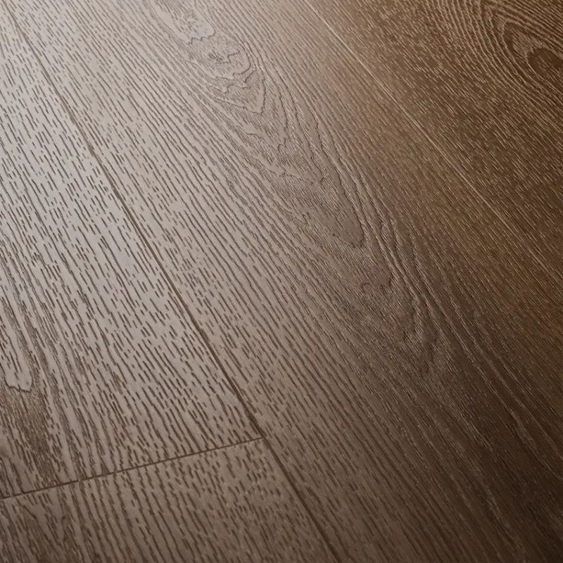 Close up of textures cottage oak plank showing detailed wood grain texture