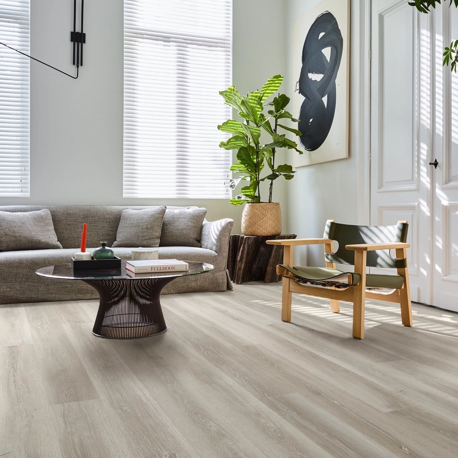 COREtec Essentials 1500 Series Portland Oak 72 flooring - room shot showing texture and color