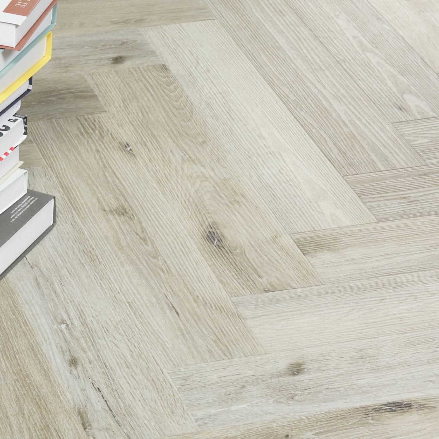 Nordikka Select Light Washed Oak flooring - room shot showing texture and color