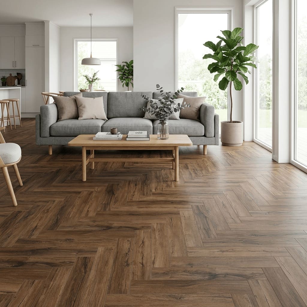 ソ・イングク＆パク・ミニョン　ISENBERG Herringbone カタログ Brampton Chase Studio Designs Herringbone Chicory Haze | Brampton