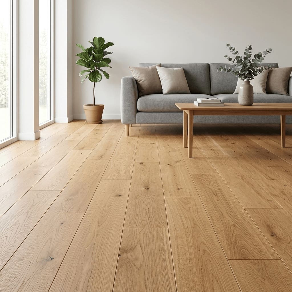Reaseheath Oak engineered oak flooring room interior - photorealistic room shot
