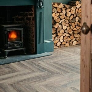 Detailed texture of Torn Bracken luxury vinyl tile