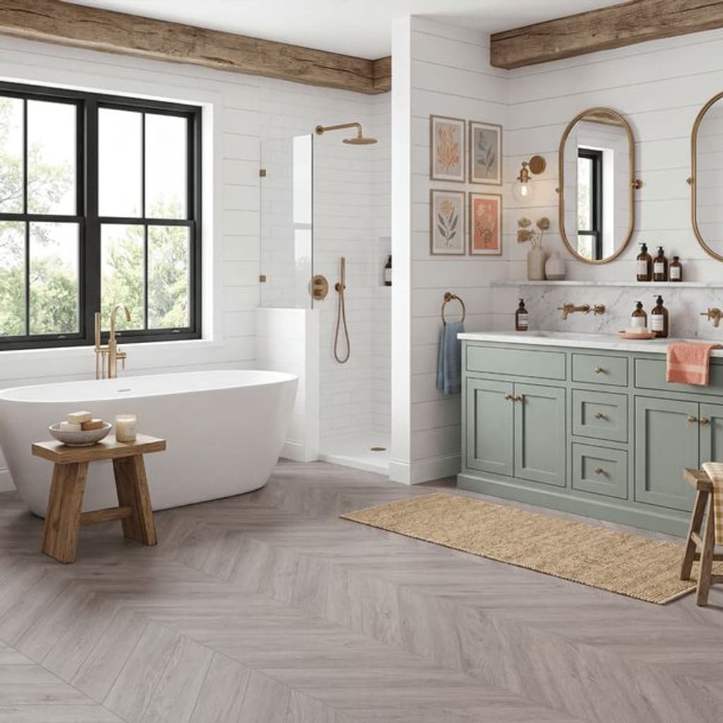 Cartmel Weathered Oak Chevron