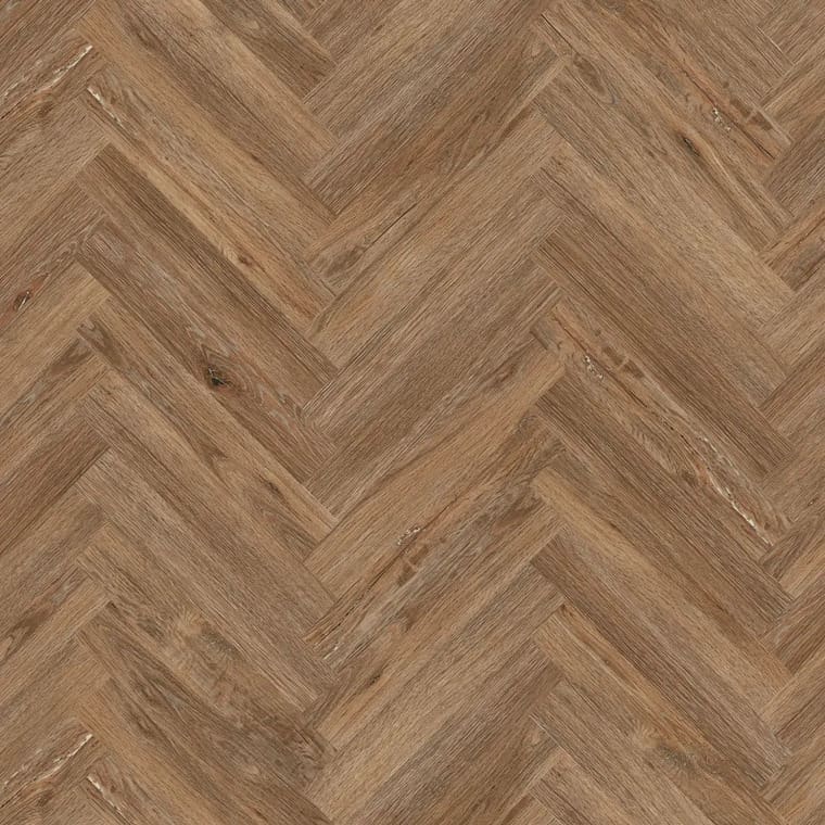 Project Floors Distressed Smoked Oak Herringbone