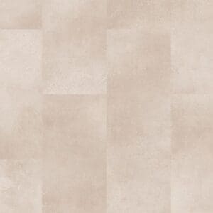 Quick-Step Alpha Oro Coral Rock vinyl flooring in full room view showing tile pattern