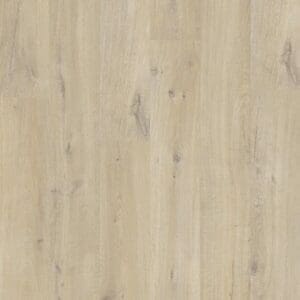 Detailed view of Quick-Step Alpha Bloom Cotton Oak Beige flooring texture