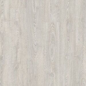 Minimalist bedroom with light grey laminate flooring and modern furniture