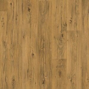 Close-up of Quick-Step Capture Cracked Oak Natural Laminate showing authentic cracked wood detailing