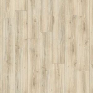 Moduleo Roots Classic Oak 24228 luxury vinyl flooring showing light oak planks with natural grain patterns and knots