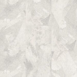 Moduleo Roots Mustang Slate 70177 luxury vinyl flooring displaying soft grey tones with subtle white veining in a tile format