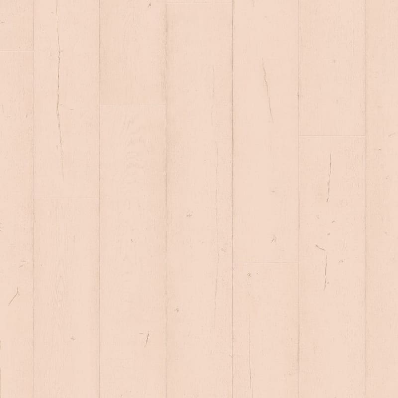 Full room view of Painted Oak Rose laminate flooring installation