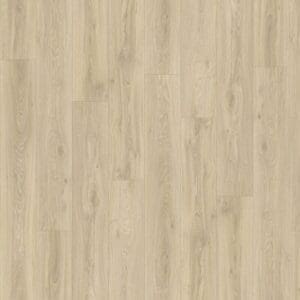 Moduleo Roots Blackjack Oak 22215 luxury vinyl flooring showing light beige oak planks with natural grain patterns and knots