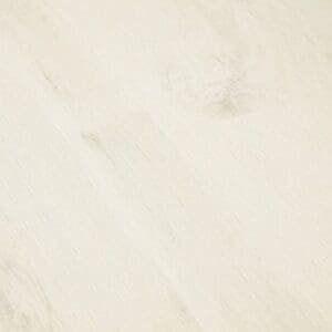 Close-up of Quick-Step Charlotte Oak White laminate flooring showing subtle grain details and light coloration