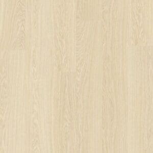 Close-up detail of Quick-Step Alpha Bloom Pure Oak Polar vinyl flooring showing natural wood grain texture