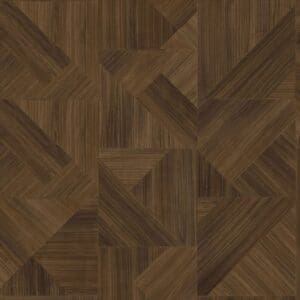 Moduleo Roots Shades Geometric Tile 62872 featuring warm brown tones in an artistic geometric pattern