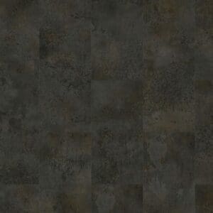 Moduleo Roots Meteora 46967 luxury vinyl flooring displaying textured dark grey stone-effect pattern