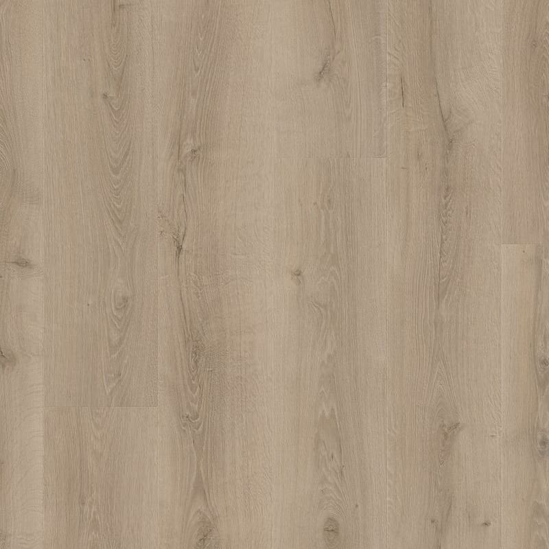 Quick-Step Majestic Desert Oak Brushed Grey laminate flooring sample showing detailed wood grain texture