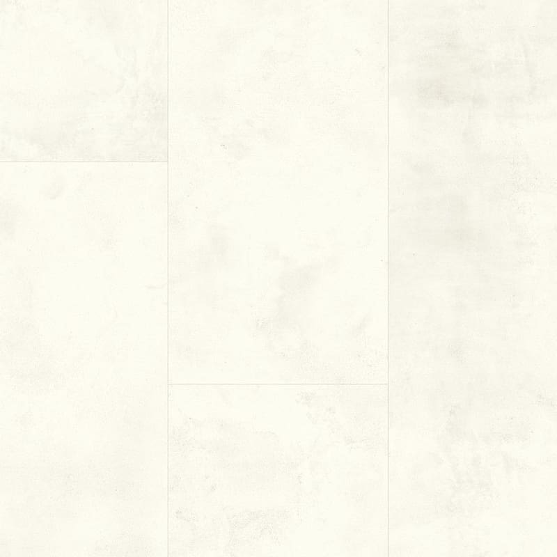 Quick-Step Muse Chalk Laminate Flooring MUS5487 close-up showing authentic stone texture and chalk white finish