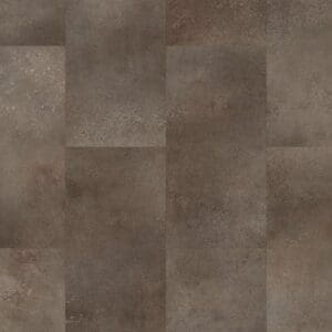 Close-up of Quick-Step Alpha Oro Oxidized Rock vinyl flooring showing texture and tile joints