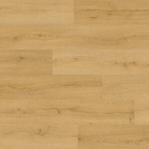Full room view of Quick-Step Alpha Bloom Brushed Oak Honey vinyl flooring installation pattern