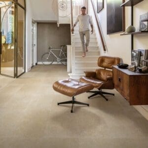 Full pattern view of Quick-Step Muse Limestone Laminate MUS5486 showing tile layout and authentic stone appearance