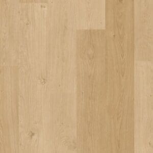 Full plank view of Coast Oak Beige flooring showing complete pattern and color variation