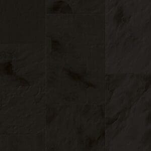Close-up of Quick-Step Muse Black Slate Laminate flooring showing detailed slate texture and finish