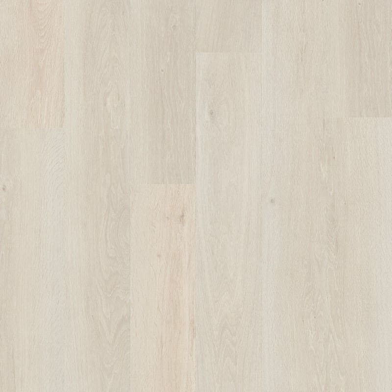 Full view of Quick-Step Alpha Bloom Sea Breeze Oak Light vinyl flooring planks showing natural oak pattern