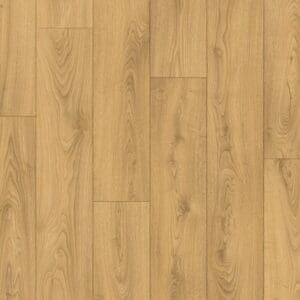 Quick-Step Classic Sandy Oak Laminate flooring close-up showing natural oak grain pattern and texture